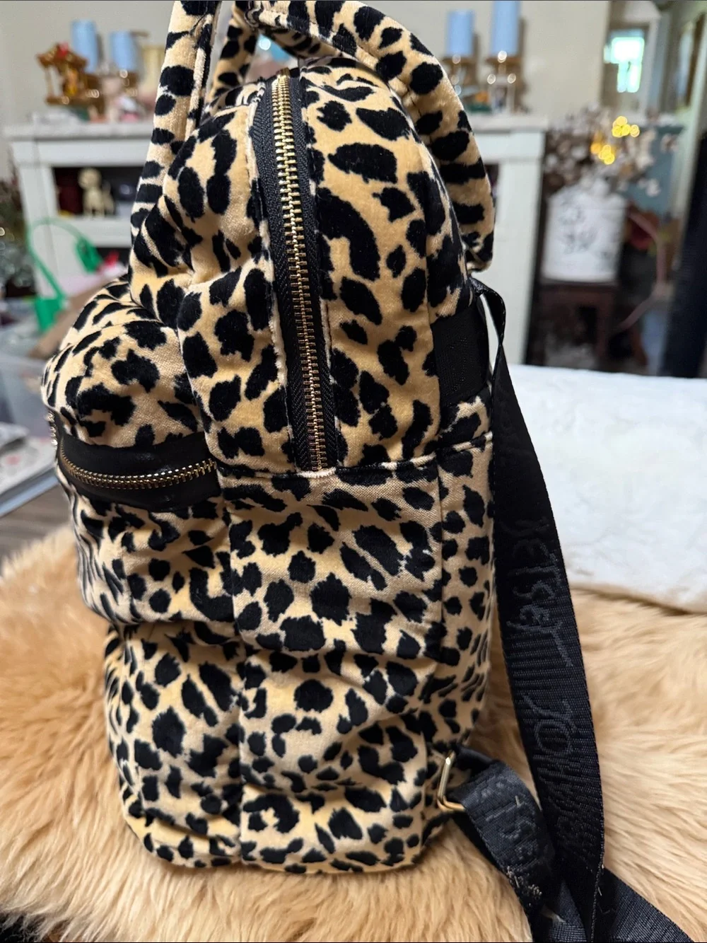 Betsy Johnson Full Size Leopard Backpack NWT